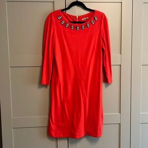 Red cocktail mini dress